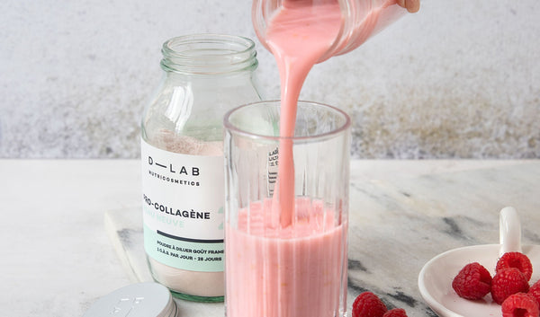 D-LAB Raspberry collagen latte
