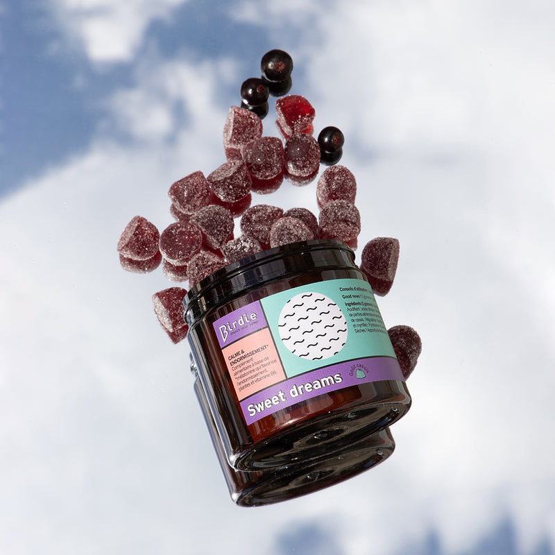Staging Sweet Dreams gummies with blackcurrants