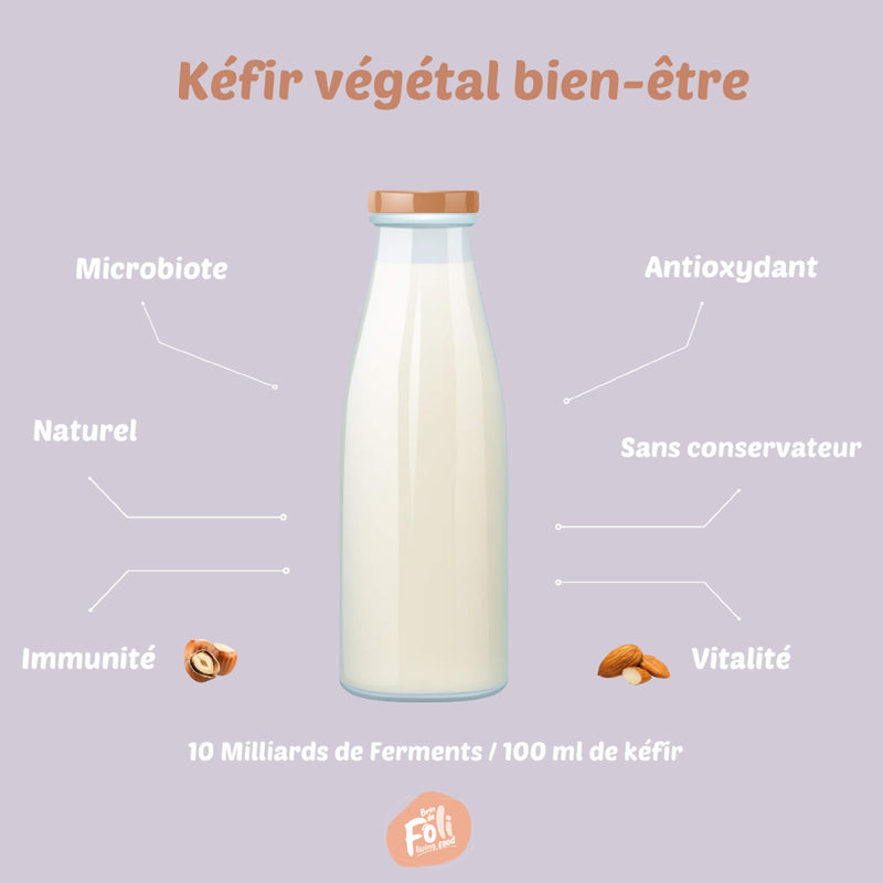 Kéfir de lait bio à acheter - Probiotique 100% naturel